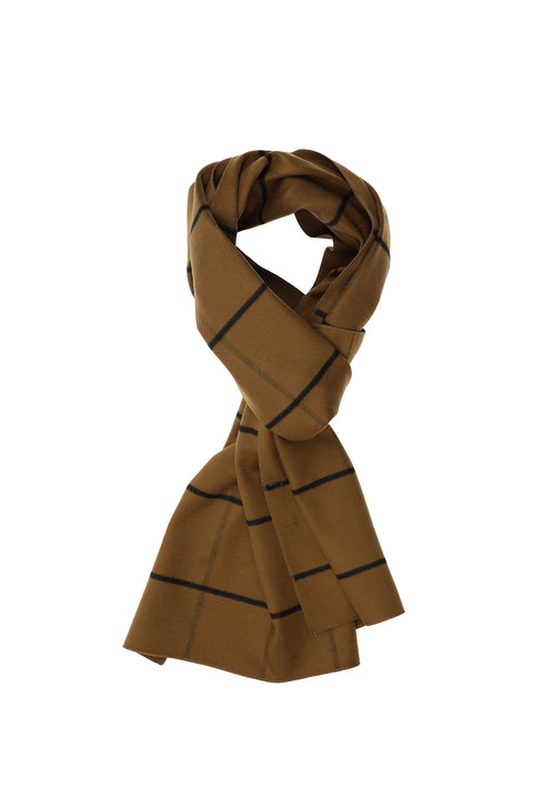 Light Brown Patterned Scarf