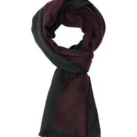 Dark Burgundy Plain Scarf