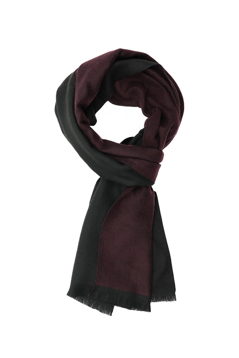 Dark Burgundy Plain Scarf