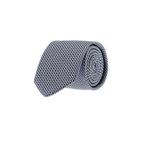 Medium Navy Patterned Tie