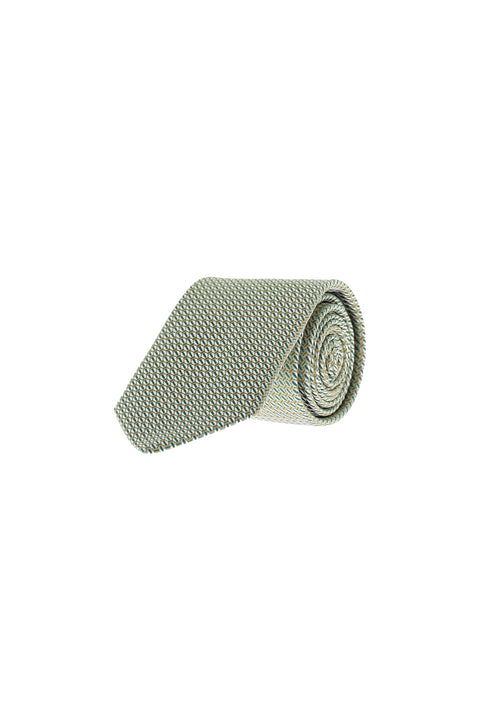 Medium Khaki Patterned Tie
