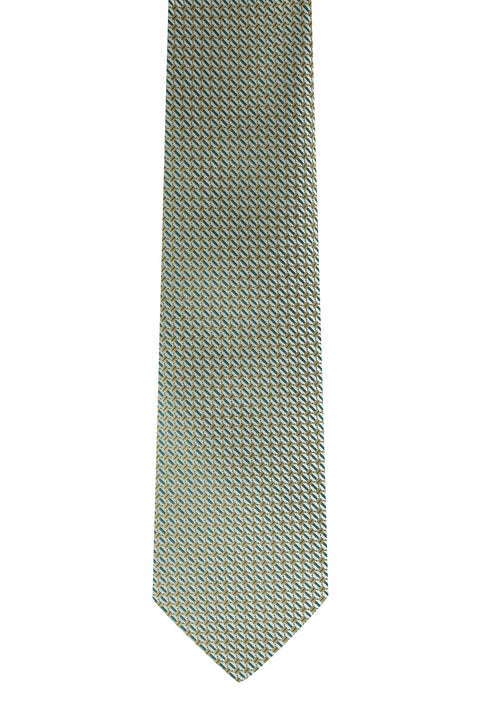Medium Khaki Patterned Tie