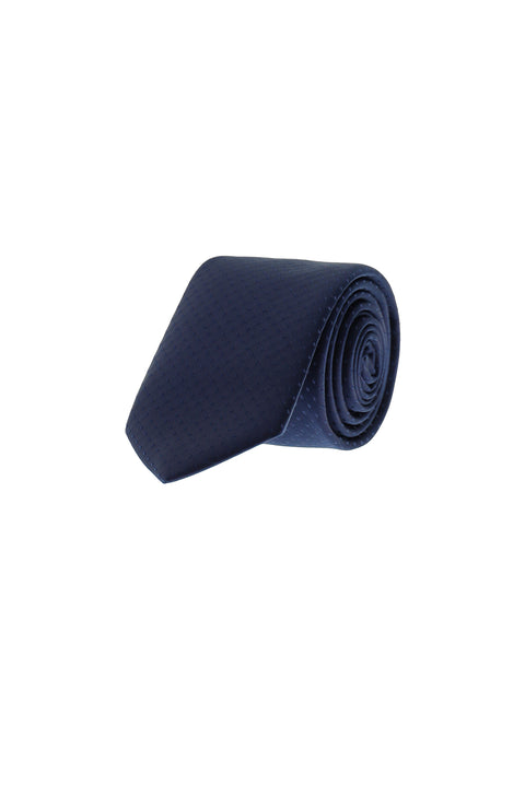Dark Navy Patterned Tie