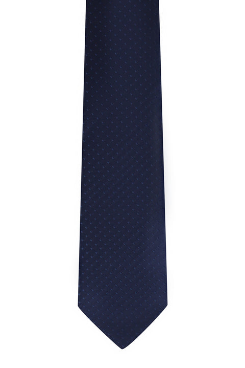 Dark Navy Patterned Tie