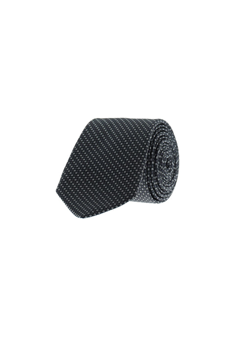Black Micro-Patterned Tie