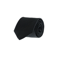 Black Micro-Patterned Tie