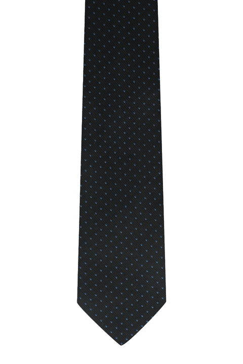 Black Micro-Patterned Tie
