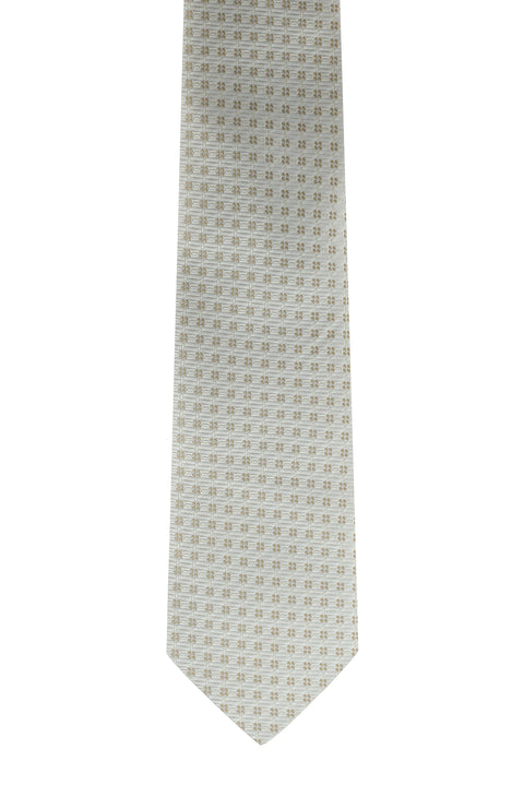 Medium Beige Micro-Patterned Tie