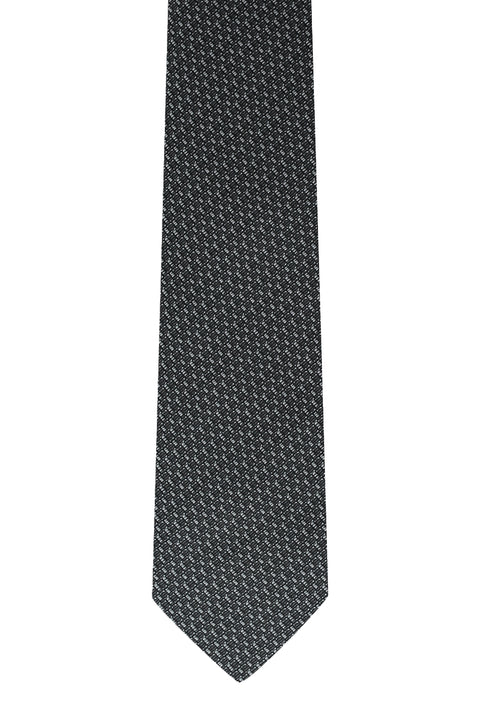 Black Patterned Tie
