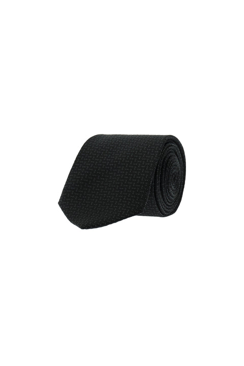 Black Patterned Tie
