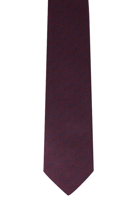 Dark Burgundy Patterned Tie