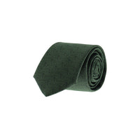 Dark Green Micro-Patterned Tie