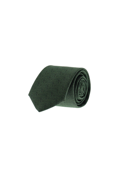Dark Green Micro-Patterned Tie
