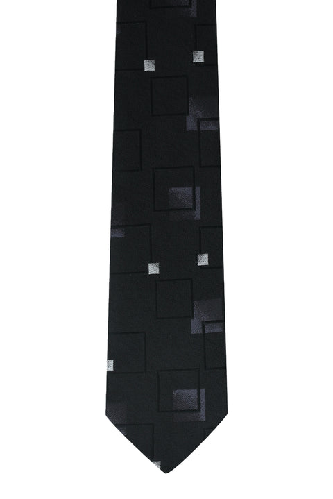 Black Patterned Tie