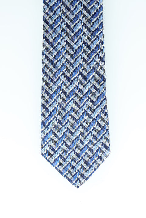 Blue Patterned Tie