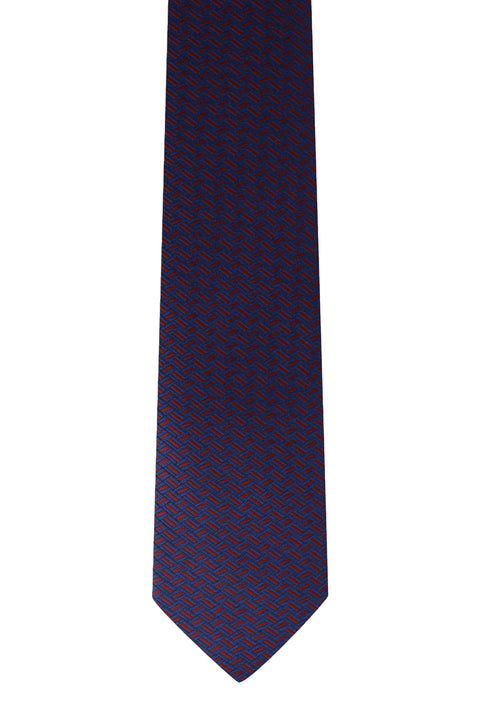 Dark Burgundy Patterned Tie
