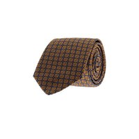 Medium Brown Patterned Tie