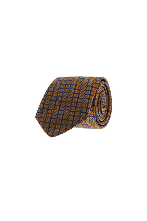 Medium Brown Patterned Tie