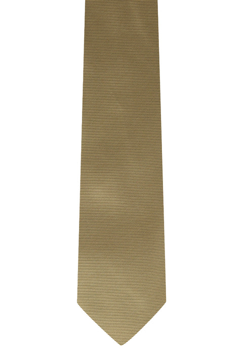 Dark Beige Patterned Tie