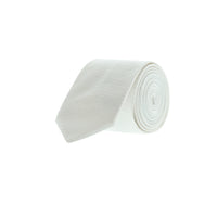 White Patterned Tie