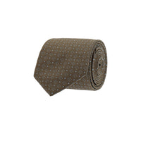 Medium Brown Patterned Tie
