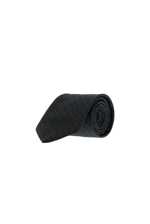 Black Patterned Tie