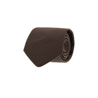 Dark Brown Patterned Tie