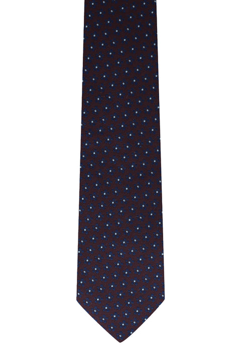 Dark Burgundy Patterned Tie