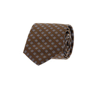 Medium Brown Patterned Tie