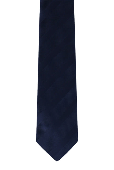 Dark Navy Patterned Tie