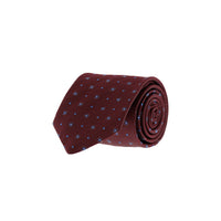 Dark Burgundy Polka Dot Tie