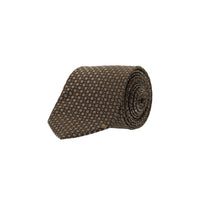 Medium Brown Patterned Tie