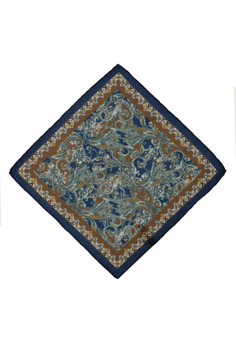 Medium Brown Patterned Handkerchief