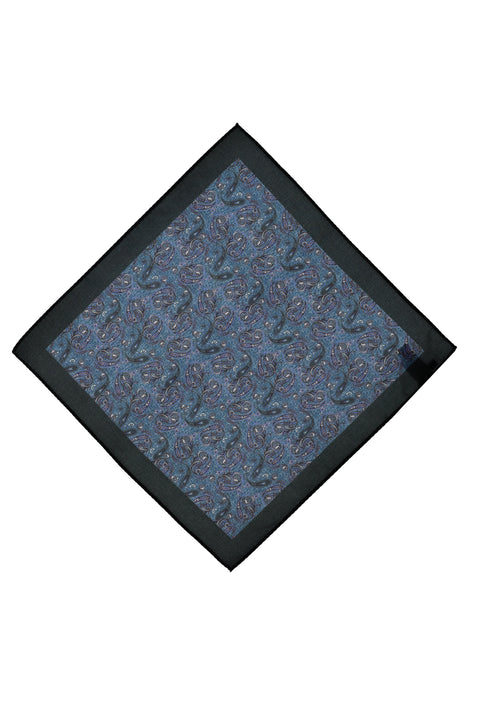 Dark Blue Patterned Handkerchief