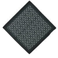Black Patterned Handkerchief
