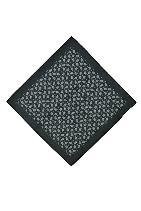 Black Patterned Handkerchief