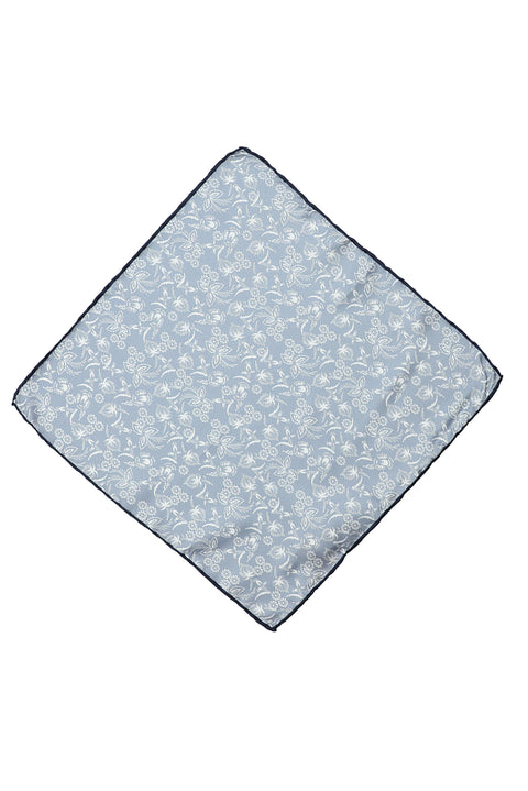 Light Blue Patterned Handkerchief