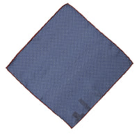 Dark Navy Patterned Handkerchief