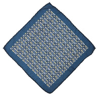 Dark Navy Patterned Handkerchief