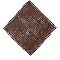 Dark Brown Patterned Handkerchief