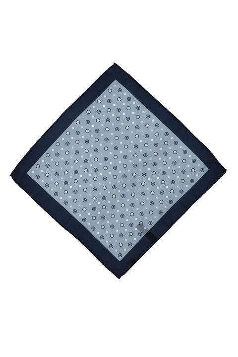 Light Blue Patterned Handkerchief