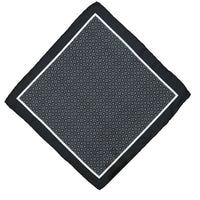 Black Patterned Handkerchief (34*34)