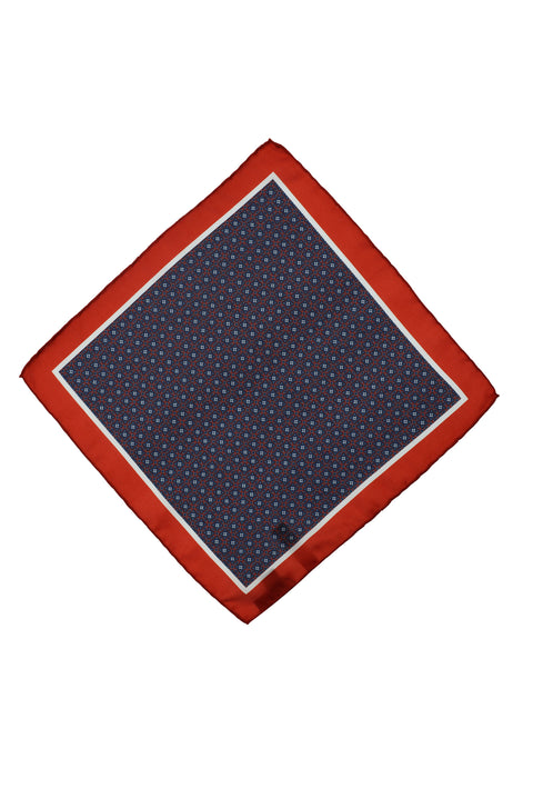 Dark Burgundy Patterned Handkerchief