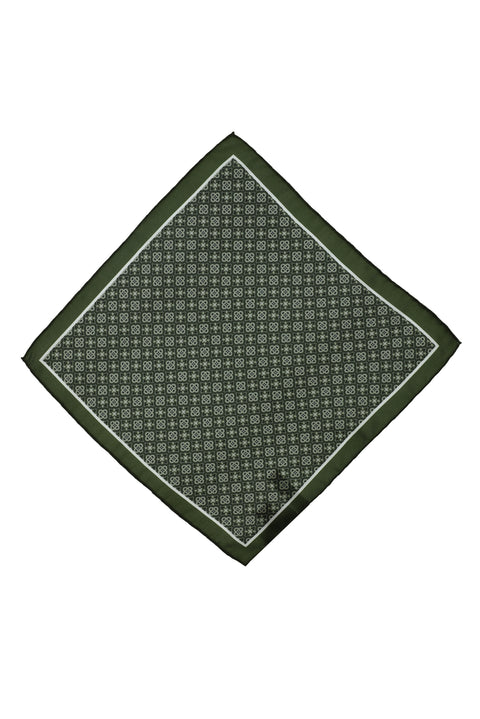 Medium Khaki Patterned Handkerchief