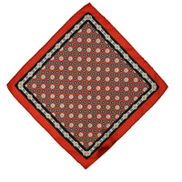 Koyu Bordo Desenli Mendil