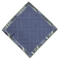 Medium Navy Patterned Handkerchief