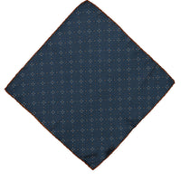 Dark Navy Patterned Handkerchief