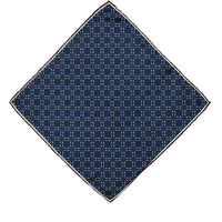 Dark Navy Patterned Handkerchief