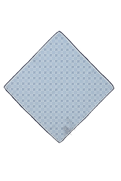 Light Blue Patterned Handkerchief