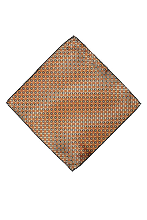 Dark Brown Patterned Handkerchief